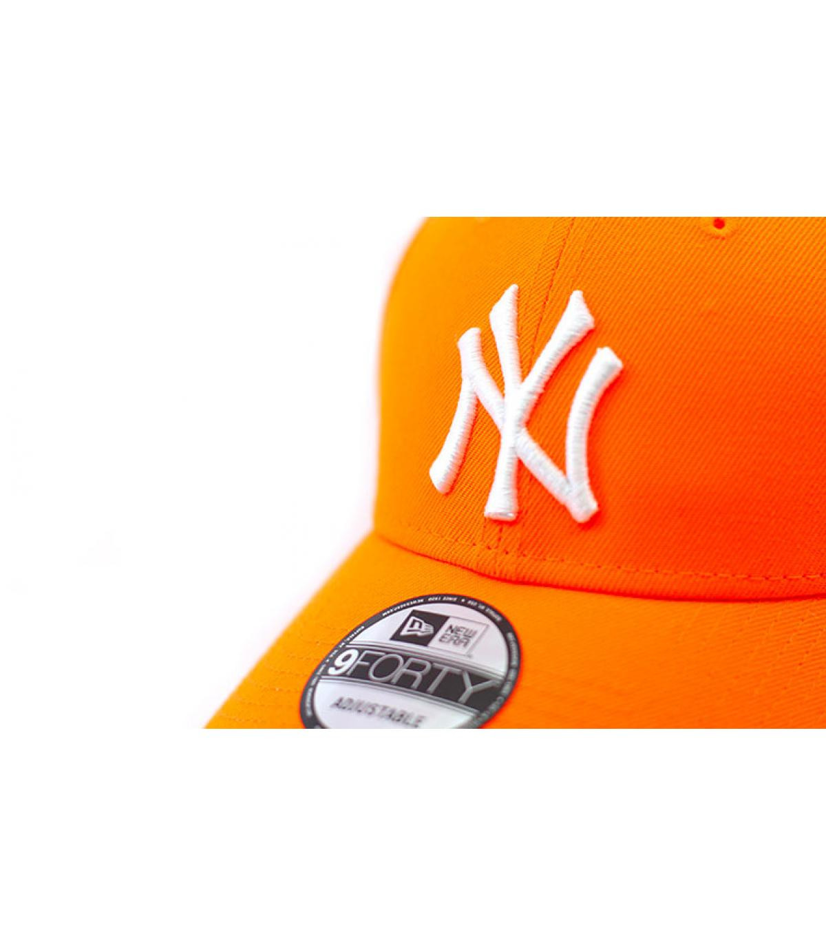 Gorra NY naranja fluo